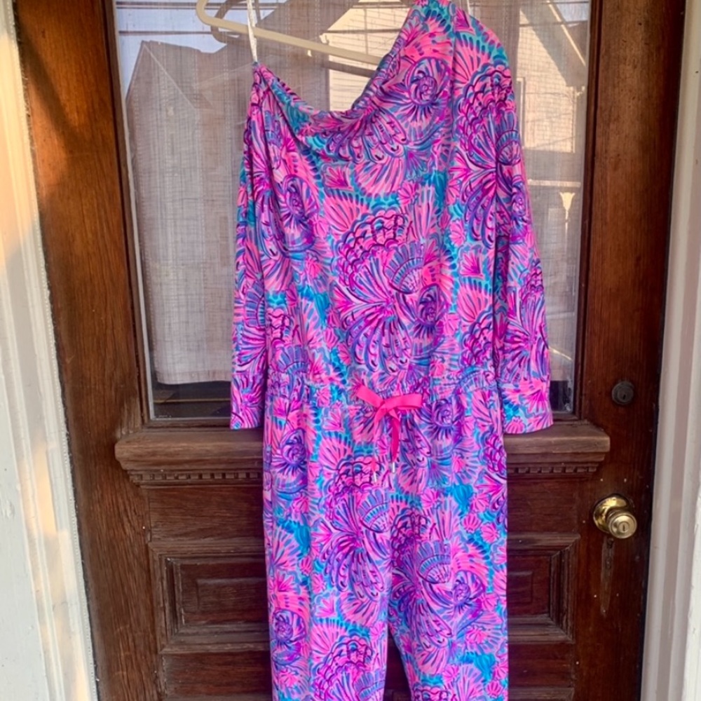 Lily Pulitzer One Shoulder Jumpsuit